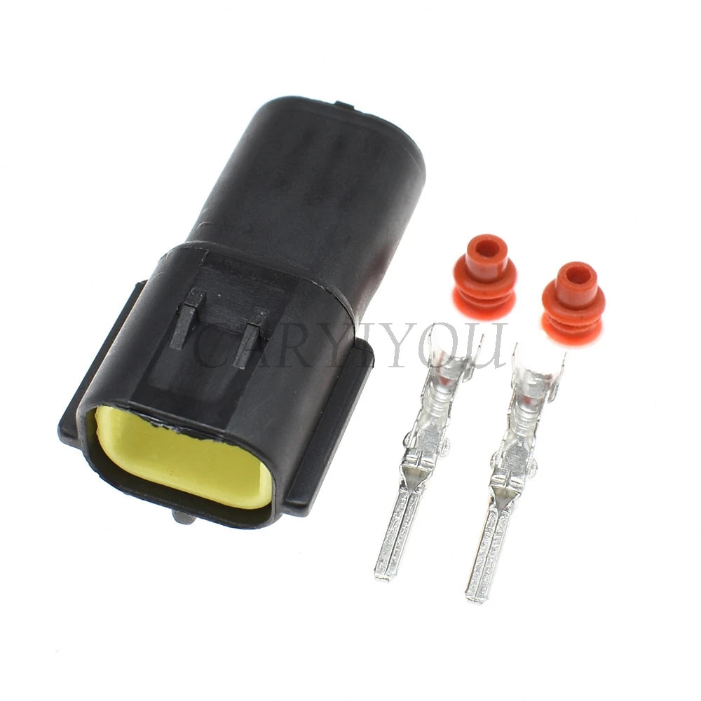 2 Pin Waterproof Sealed Connector 174354-2 174352-2 DJ70216Y-1.8 PA66 for Car and Truck