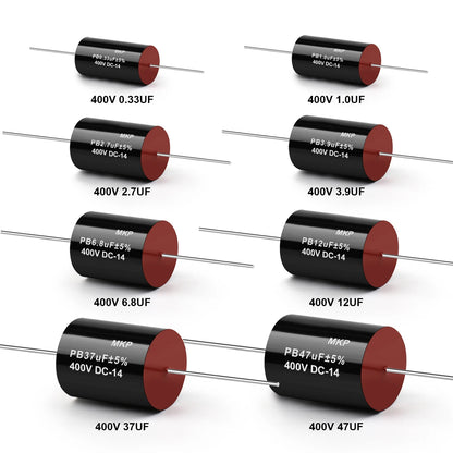 400V MKP Audio Capacitor 0.1µF-47µF for HiFi Frequency Divider & Speaker Applications
