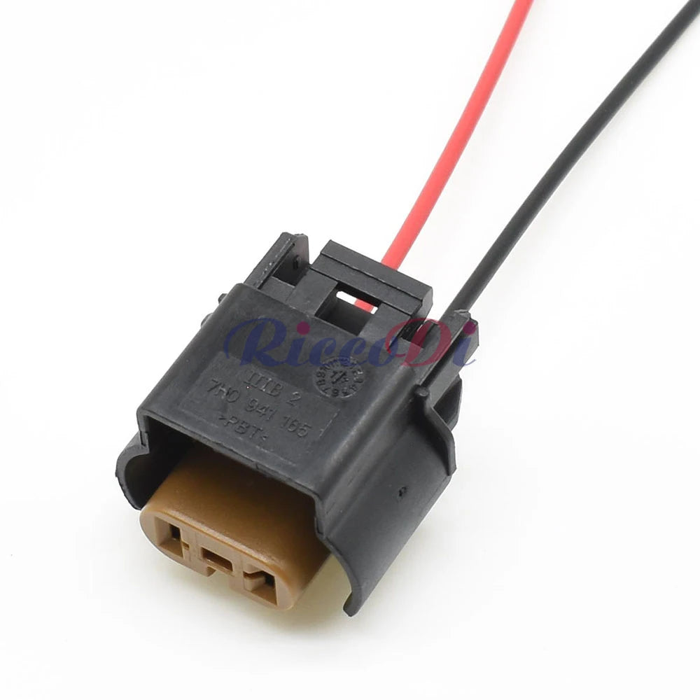 DJ7029WA/WB-2.8-21 2-Pin Waterproof Fog Light Connector for VW Audi Passat OEM 3D0 941 165A