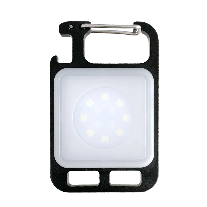 Mini Portable Multifunction Keychain Flashlight 4 Light Modes Built In Battery USB Rechargeable Strong Magnetic Work Light