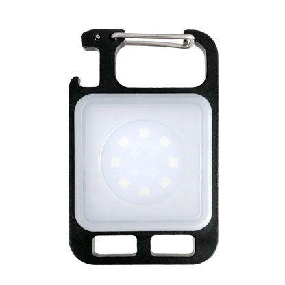Mini Portable Multifunction Keychain Flashlight 4 Light Modes Built In Battery USB Rechargeable Strong Magnetic Work Light