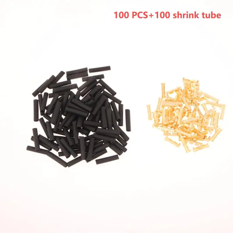 U-Shaped Electrical Wire Connectors Set 0.5-1.5mm² with Heat Shrink Tube Crimp Terminals Block for Fast Wiring Cable Lock