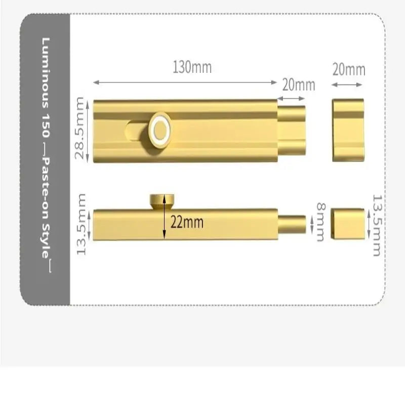 No Punching Door Lock Buckle Anti-Theft Latch Adhesive Hardware