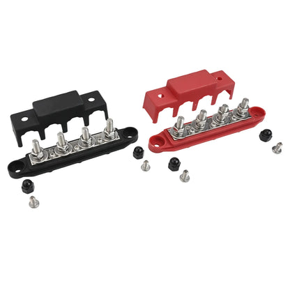 168*54mm DC Busbar Busbar Distribution Block For Power Systems Current Capacity Power Distribution Block 62.5A Rated Terminals