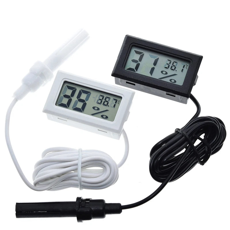 Embedded Digital Hygrometer Temperature and Humidity Meter FY-12 with Wired Probe