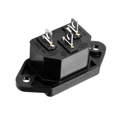 Power Connector 3 Pin Charging Socket AC-04 Built-in Male Female Rated 250V 10A for Battery and Electrical Use