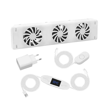 Upgrade 5.0 Duo-Set Radiator Fan Smart Radiator Booster Extension Set Ventilator Fan European Standard 5V Household Radiator