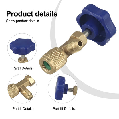 Common Opening Valve Bottle Opener 1/4 SAE Accessories Easy Installation Parts Repair Spare R410A Long Lasting