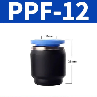 PP PPF Nylon Pneumatic Blanking Plug Hose Tube Push Fit Connector Air Line 4mm 6mm 8mm 10mm 12mm 16mm