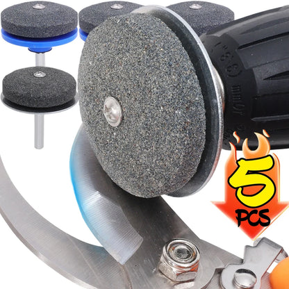 5/1PCS Electric Lawn Mower Knife Sharpening Stone Wind Power Sharpener Wear-resistant Grinding Head Whetstone Sander Garden Tool