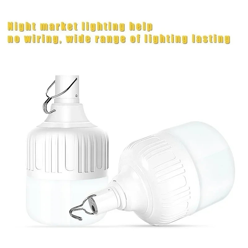 Usb Rechargeable Led Bulb Outdoor Portable Camping Picnics Light Bulb Emergency Lighting Flashlight Lights Hanging Tent Lantern