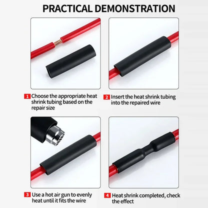 5 Meter 4:1 Dual Wall Heat Shrink Tube with Glue Heat Shrinkable Tubing 4-32mm