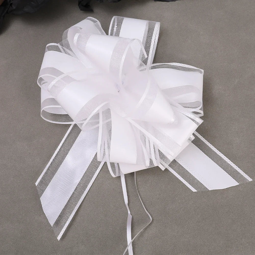 10/1PCS Pull Bows Gift Knot Ribbon Christmas Ornament Gift Box Wrapping Bows Ribbon Pull Bows Birthday Party Wedding Decoration