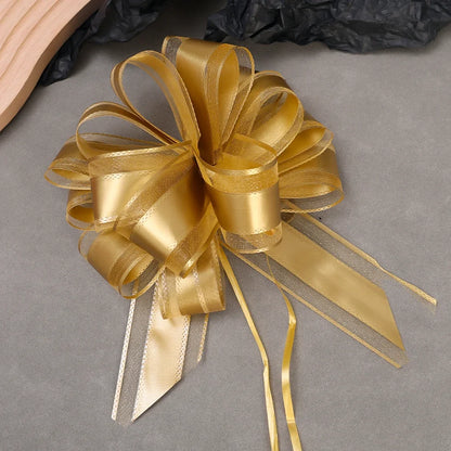 10/1PCS Pull Bows Gift Knot Ribbon Christmas Ornament Gift Box Wrapping Bows Ribbon Pull Bows Birthday Party Wedding Decoration