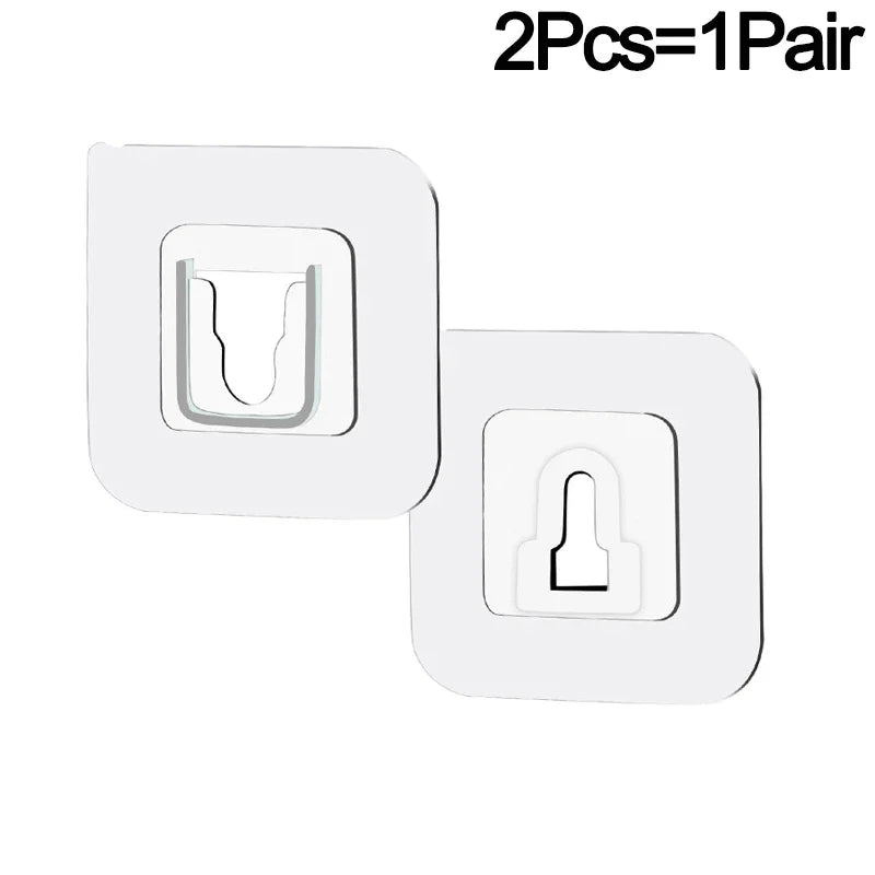 Double Sided Adhesive Wall Hooks Invisible Traceless Storage Hooks