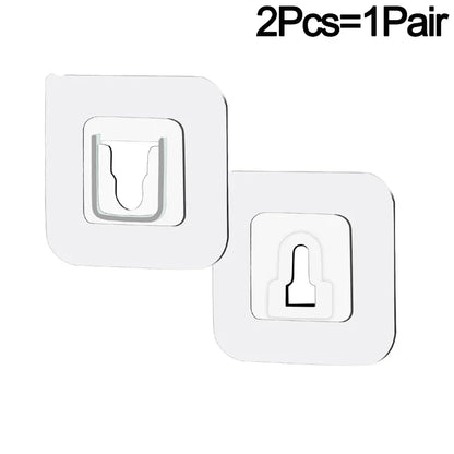 Double Sided Adhesive Wall Hooks Invisible Traceless Storage Hooks
