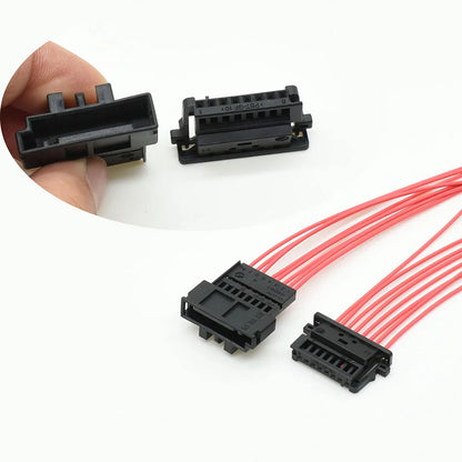 0-1719221-1 / 3D0972708A / 3D0 972 708A Automotive 8-Pin Display Screen & Interior Lamp Connector — VW / Audi Wiring Plug