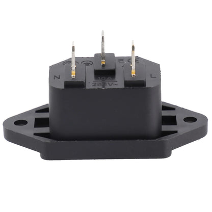 Power Connector 3 Pin Charging Socket AC-04 Built-in Male Female Rated 250V 10A for Battery and Electrical Use