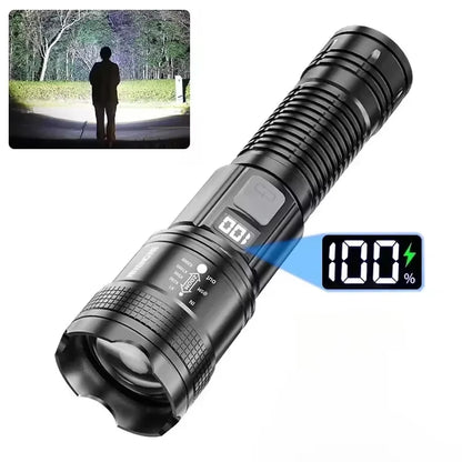 1/2Pack Super Bright Flashlight USB Rechargeable LED Long Range Tactical Torch Lamp Outdoor Waterproof Camping Fishing Lantern