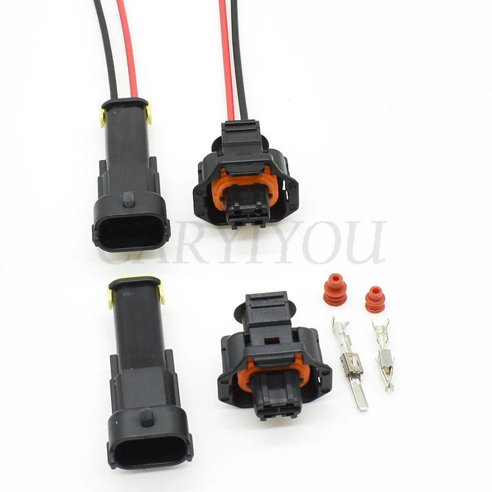 2 Pin 3.5mm Automotive Electrical Plug Female Male Connector Compatible with 1928403874 1928404226 936059-1 DJB7029Y-3.5-11