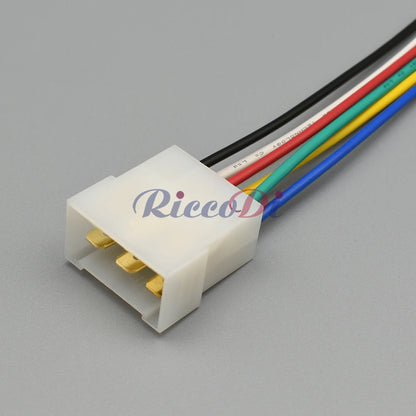 6-Pin Automotive Connector 880297-1 / 180906-0 with Metal Pins — TE Connectivity AMP Wiring Plug