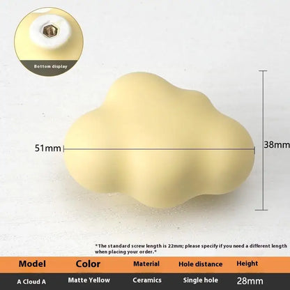 1pc Children's Furniture Handles Nordic Ceramic Children Room Cabinet Handles Macaron Colorful Round Drawer Knobs And Pulls