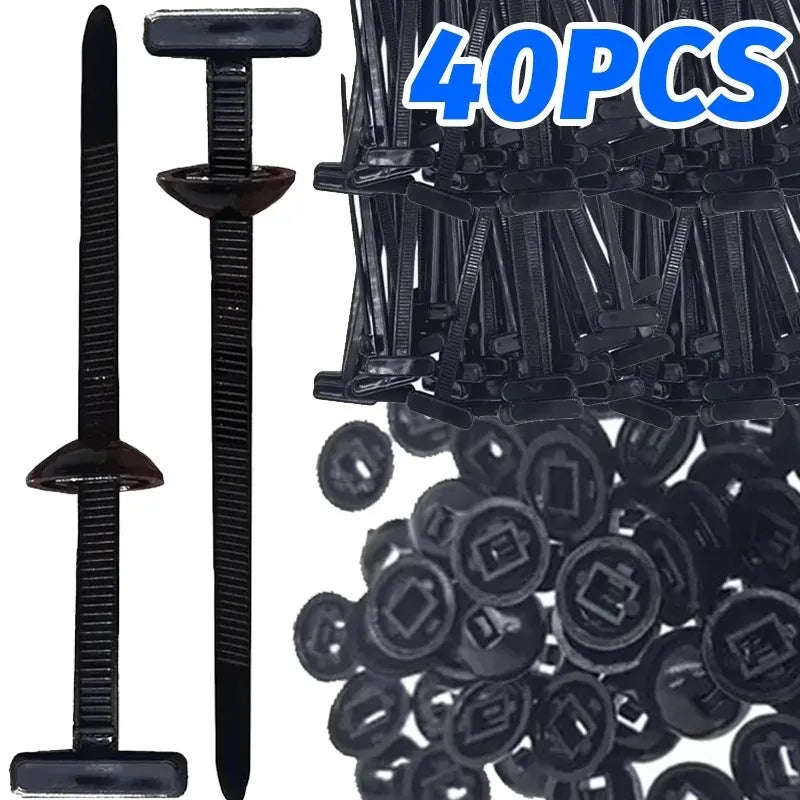 Nylon Cable Tie Buckle Fastener Clip for Car Wire Management