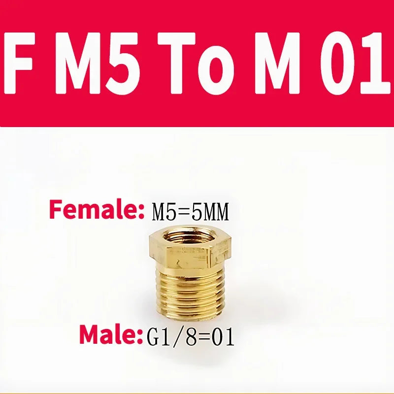 Brass BSP Reducing Hexagon Bushing Adapter Fitting Male to Female Connector for Fuel Water Gas Oil 1/8" 1/4" 3/8" 1/2" 3/4" 1"