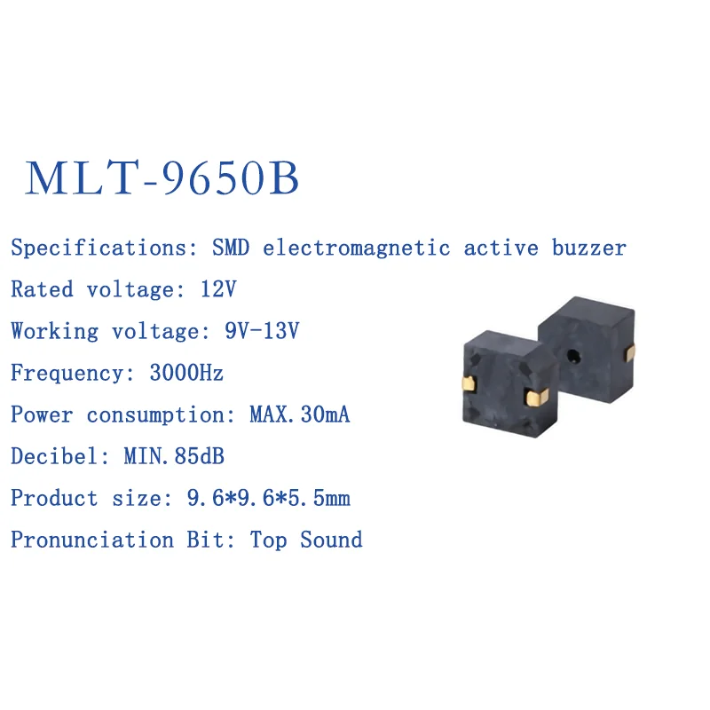 Active and Passive Electromagnetic Patch Buzzers MLT-4020 MLT-5018 MLT-5020 MLT-5030 5525 7525 8530 8540 9025 9032 9045 MLT9650
