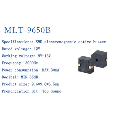 Active and Passive Electromagnetic Patch Buzzers MLT-4020 MLT-5018 MLT-5020 MLT-5030 5525 7525 8530 8540 9025 9032 9045 MLT9650