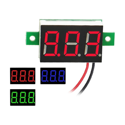 Mini LED Digital Voltmeter Panel ¨C DC 2.5V-32V / 0-100V Voltage Tester for Car, Motorcycle and DIY Projects