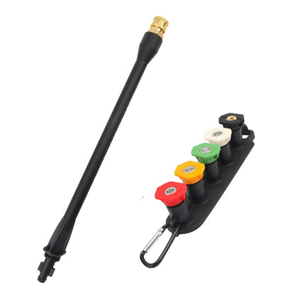 Pressure Washer Spray Wand — 1/4” Quick Connect Extension Lance with 5 Nozzles for High-Pressure Cleaning
