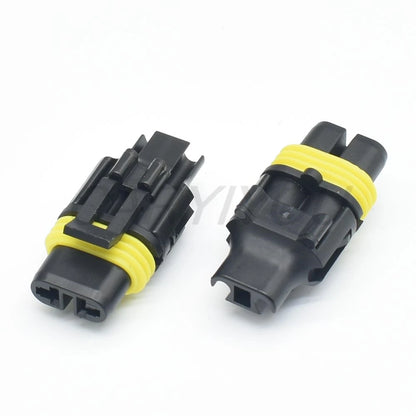 2 Pin Automotive Waterproof Connector for Head Lamp, Fog Light, and Daytime Running Light Plug with Pins Compatible with H27 880 881