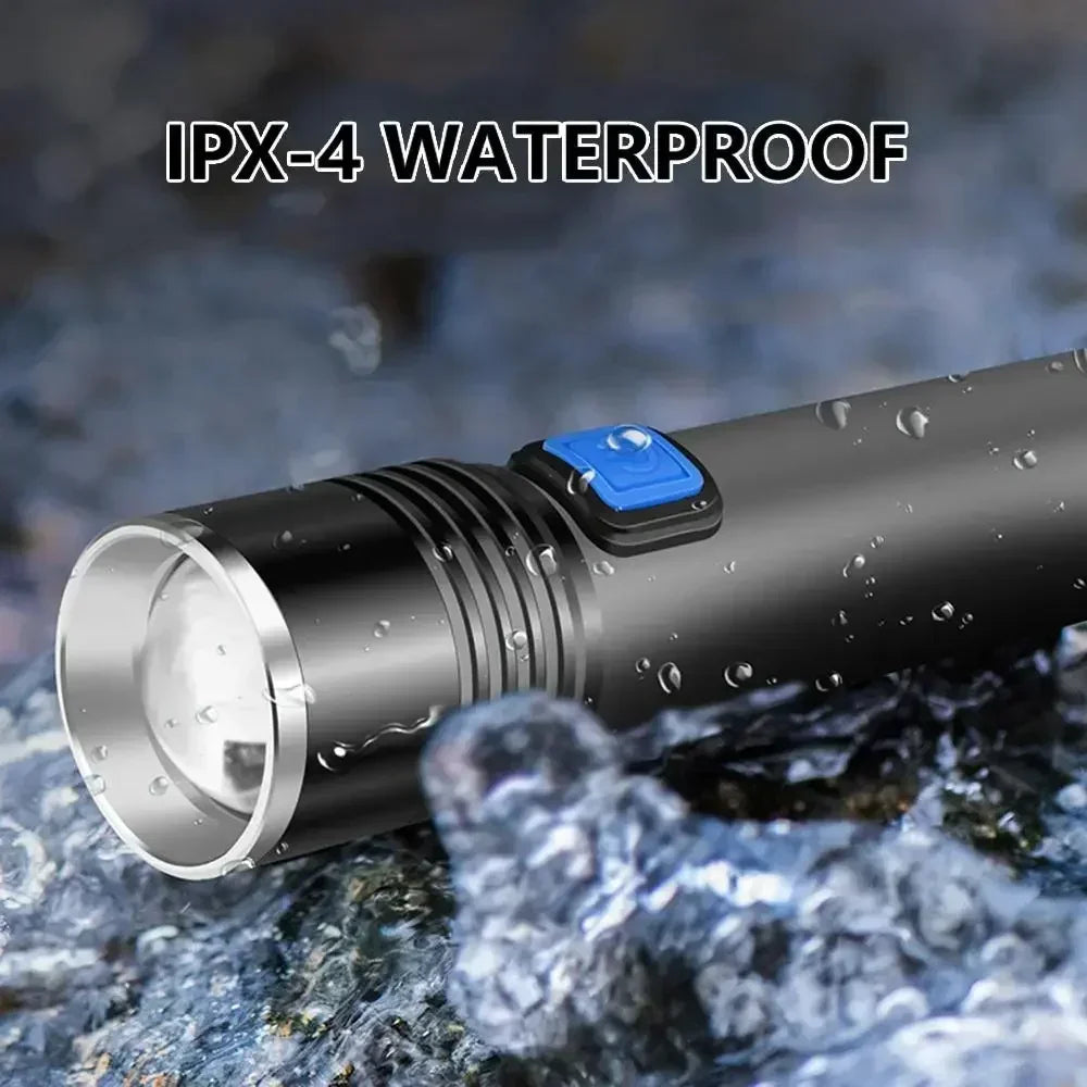 395nm UV Flashlight Blacklight Zoomable USB Rechargeable UV Light