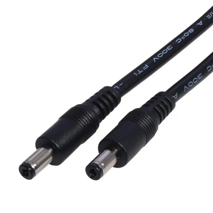 Male Plug to Male Power Supply Adapter Wire for LED Light Speaker J60A DC5521 to DC5521 Cable 18AWG DC5.5mm x 2.1mm