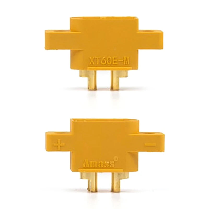 New 5pcs AMASS XT60E-M Mountable XT60 Male Plug for RC Drone FPV Racing Fixed Board