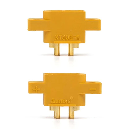 New 5pcs AMASS XT60E-M Mountable XT60 Male Plug for RC Drone FPV Racing Fixed Board