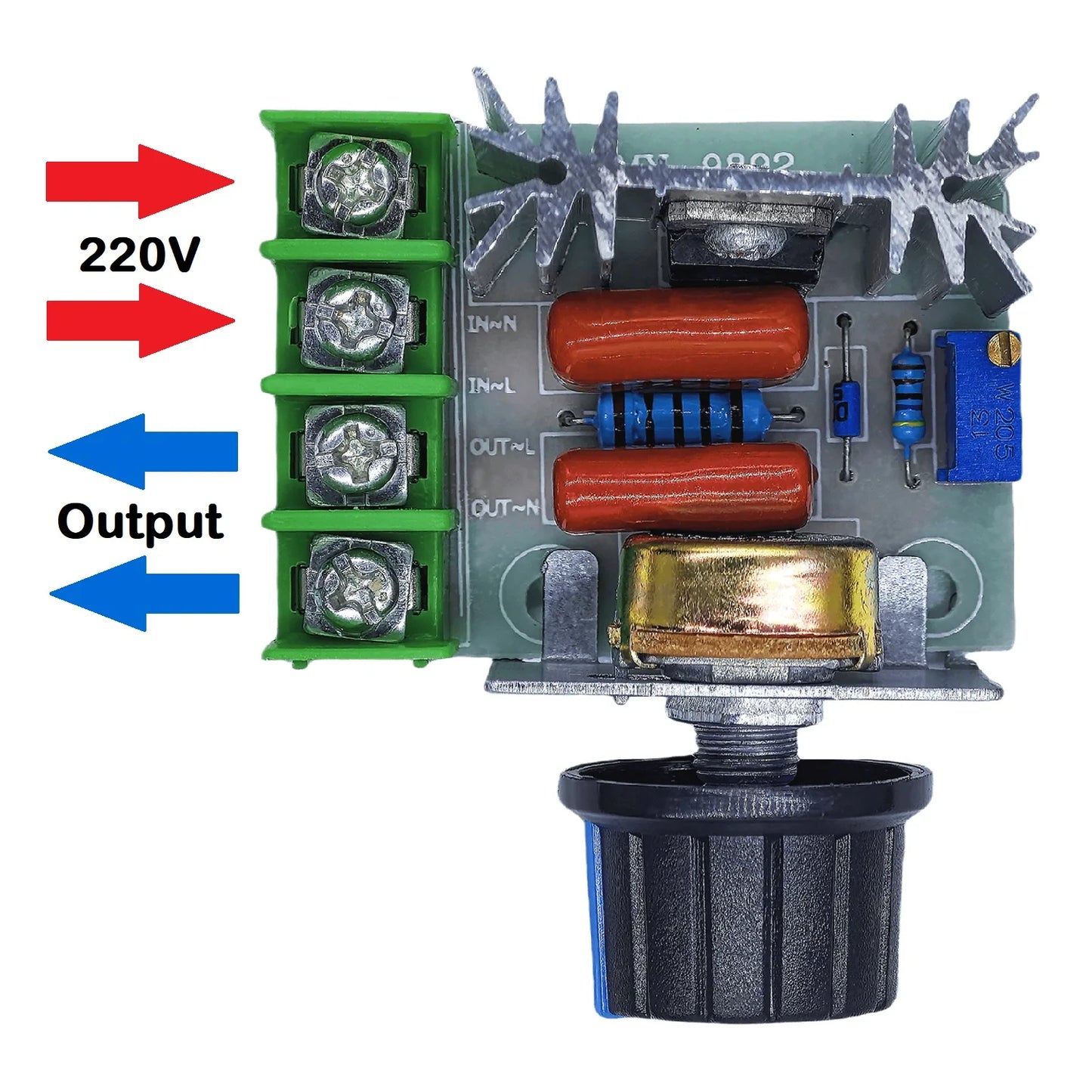 2000W SCR PWM Motor Speed Controller – AC 220V Voltage Regulator for Dimmer & Thermostat
