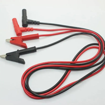 New 1Pcs To Banana Plug Test Cable Lead Connector 10A Crocodile Clip Electrical Test Lead For Multimeter Testing Alligator Clips
