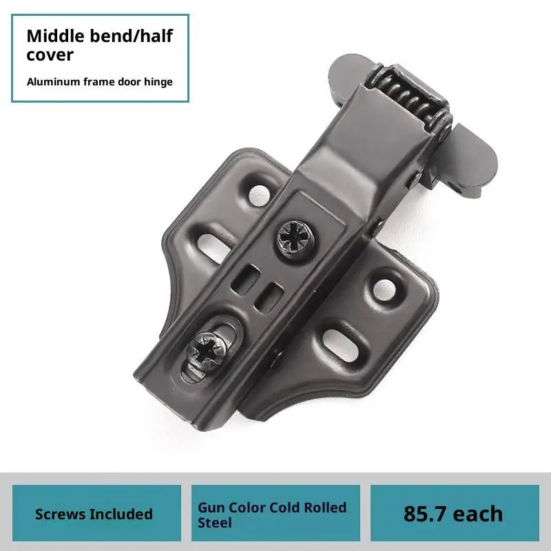 New 1PCS Aluminum Frame Glass Door Hinge, Bathroom, Kitchen, Wine Cupboard, Shoe Cabinet, Wardrobe, Bookcase Display, Furniture