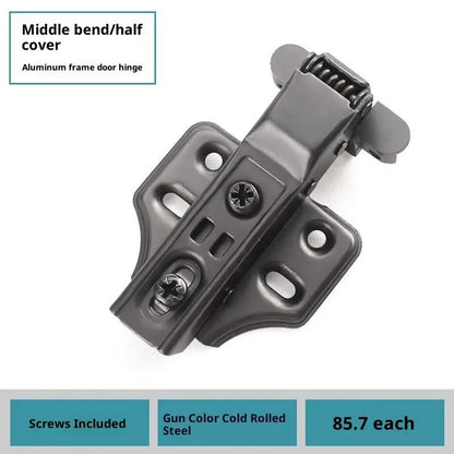New 1PCS Aluminum Frame Glass Door Hinge, Bathroom, Kitchen, Wine Cupboard, Shoe Cabinet, Wardrobe, Bookcase Display, Furniture