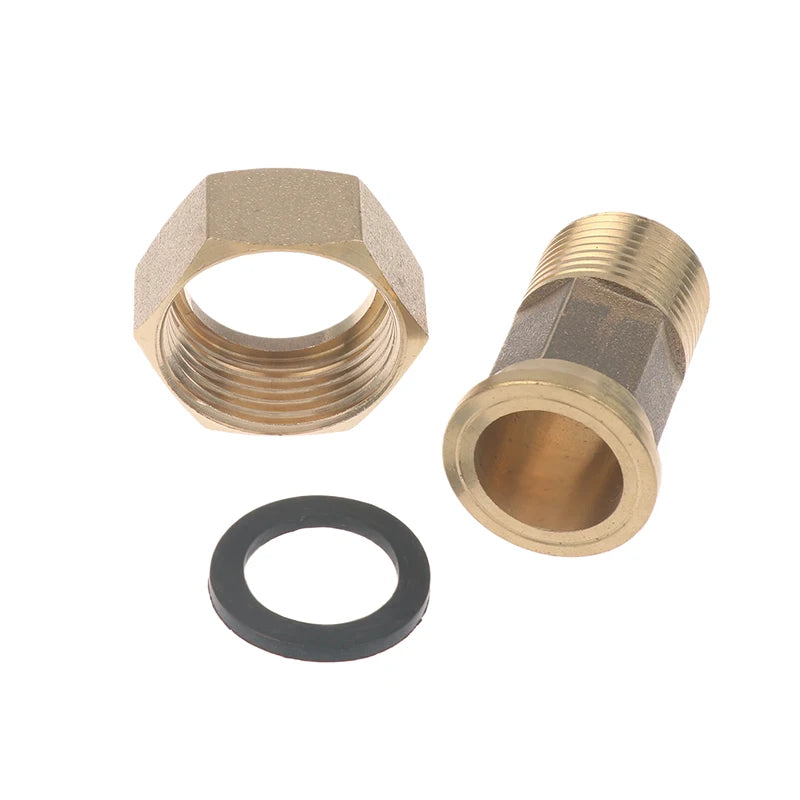 1/2" & 3/4" Water Meter Adapter Male to Female Threaded Coupler Connector