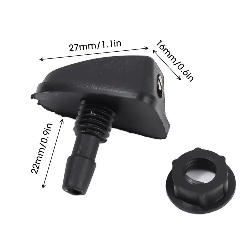 Universal Car Wiper Nozzle — Windshield Washer Spray Head Replacement for Most Car Models