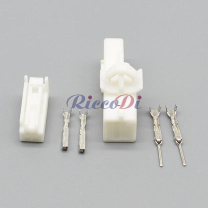 2 Pin 1mm Reader Coil Light Socket Connector 7282-5845 7283-5845 DJ7029YB-1 PA66 for Toyota