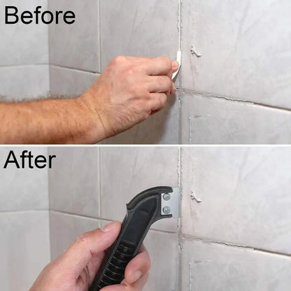 1pc Wall Floor Tiles Seam Caulk Grout Remover Paint Scraper Tile Joint Cleaner Knife Blade Construction Drywall Taping Tool