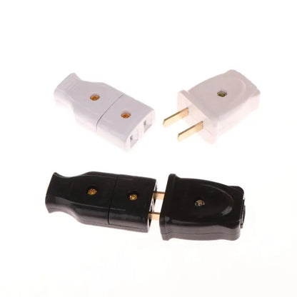 1/5PCS 2 Pole 10A Male US Wiring Plug Japan Rewirable Cable Convert Plug Female Socket Type A Power Strip Connector America