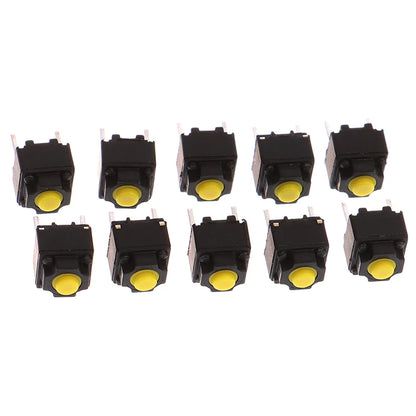 10pcs 6*6*7.3mm Mute Button Silent Switch Micro Mouse Button Switch