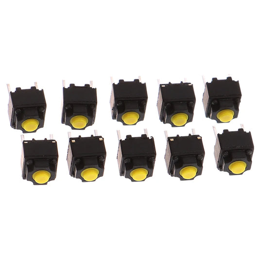 10pcs 6*6*7.3mm Mute Button Silent Switch Micro Mouse Button Switch