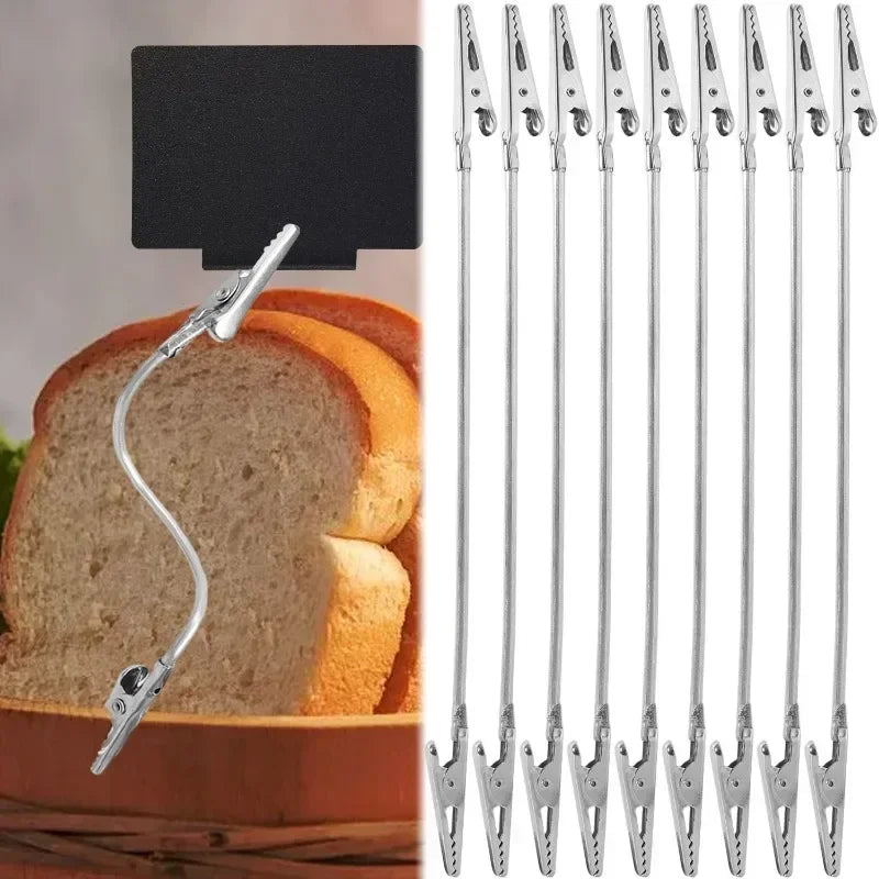 Multifunction Alligator Clip Note Holder – Double Head Flexible Hose Memo Card & Photo Picture Holder for Office & DIY Display