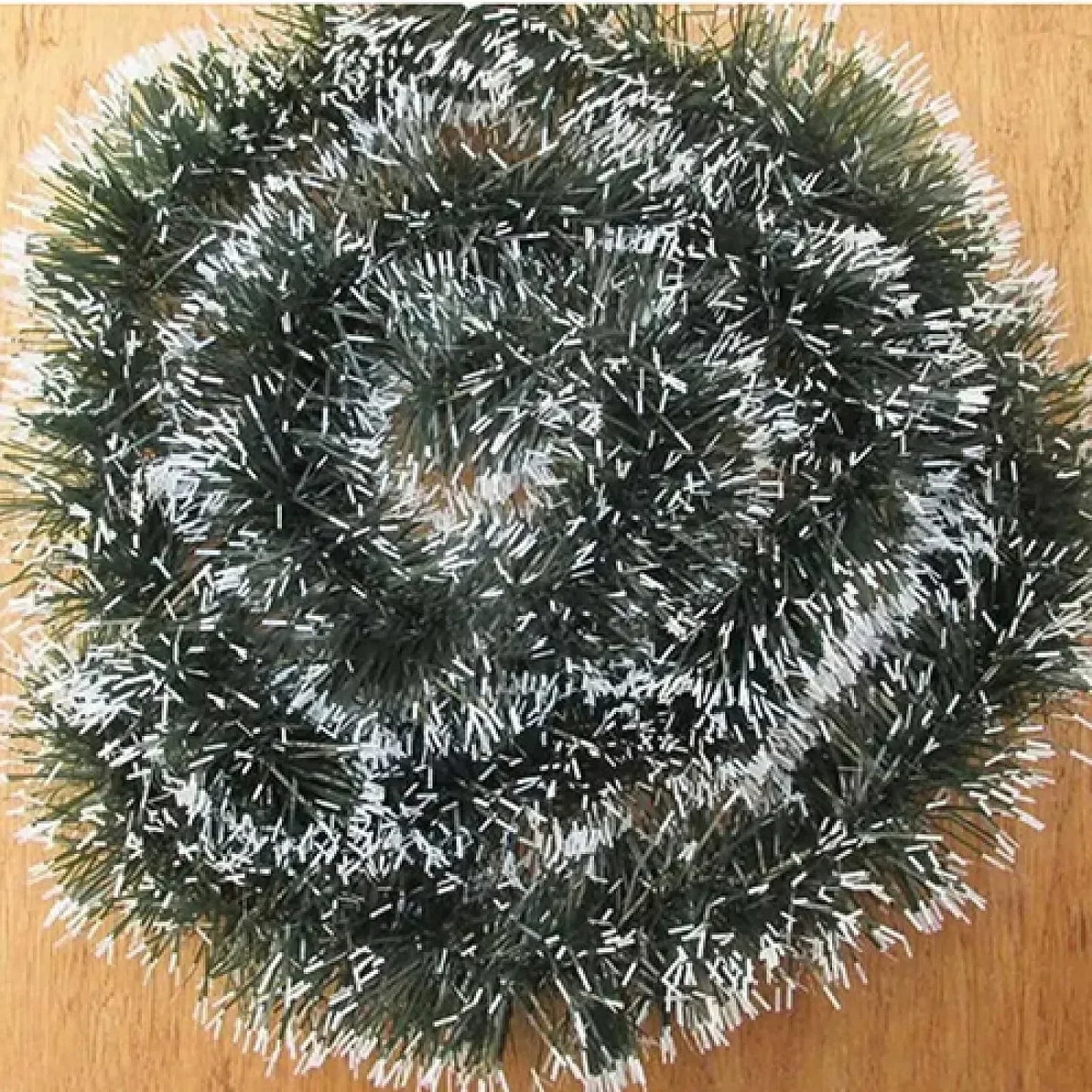10M Christmas Decor Ribbons Garland Xmas Tree Hanging Pendent Ornaments Green Cane Tinsel Wreath for New Year Party Home Decor